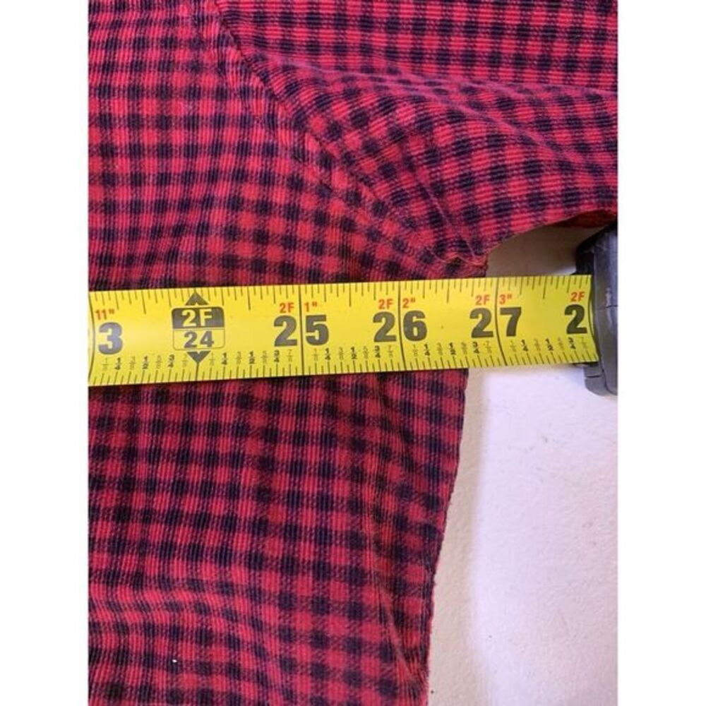 Mens XL woolrich John rich & bros  black‎ & red heritage check cotton flannel - Picture 7 of 7
